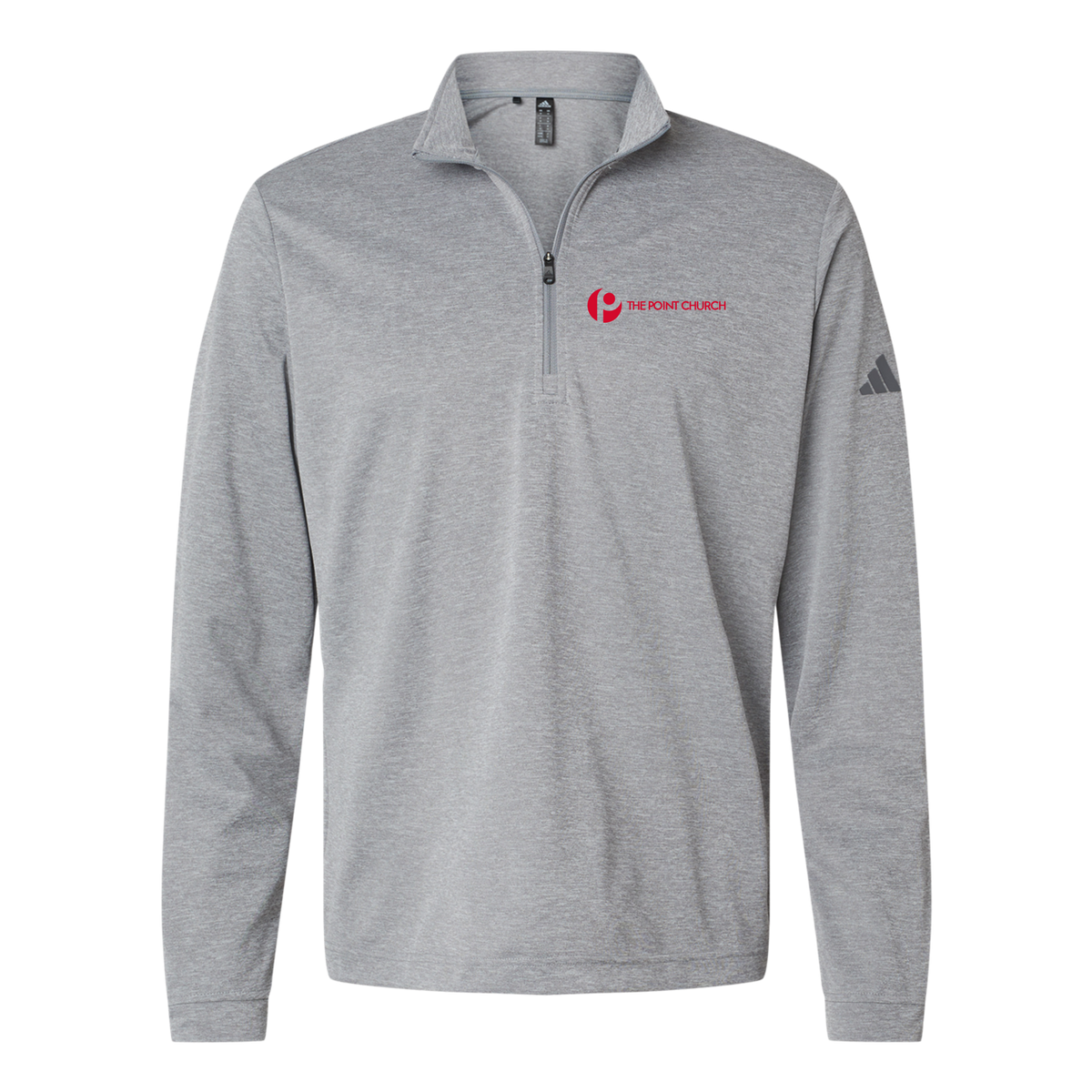 thepointva-adidas-quarter-zip-embroidery-leftchest-A401-greythreemelange-flat-front