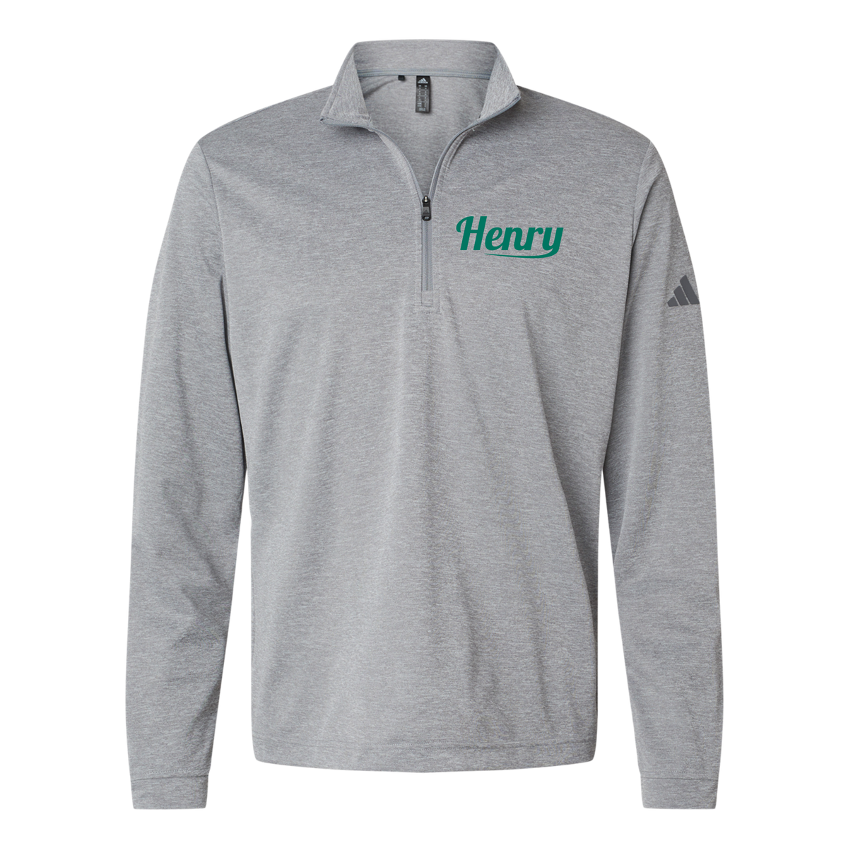 henrymeds-adidas-quarter-zip-embroidery-leftchest-A401-greythreemelange-flat-front