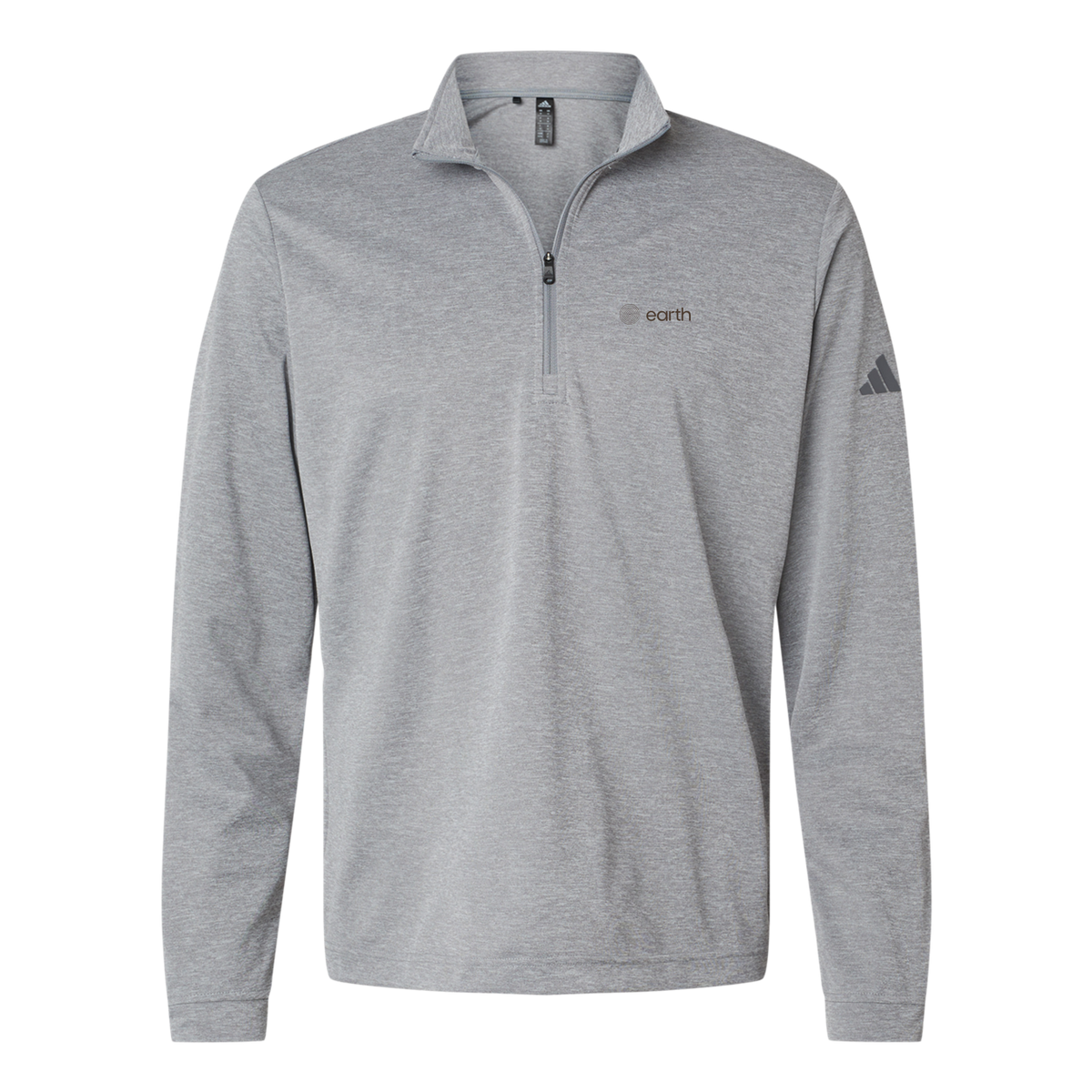 earthfuneral-adidas-quarter-zip-embroidery-leftchest-A401-greythreemelange-flat-front