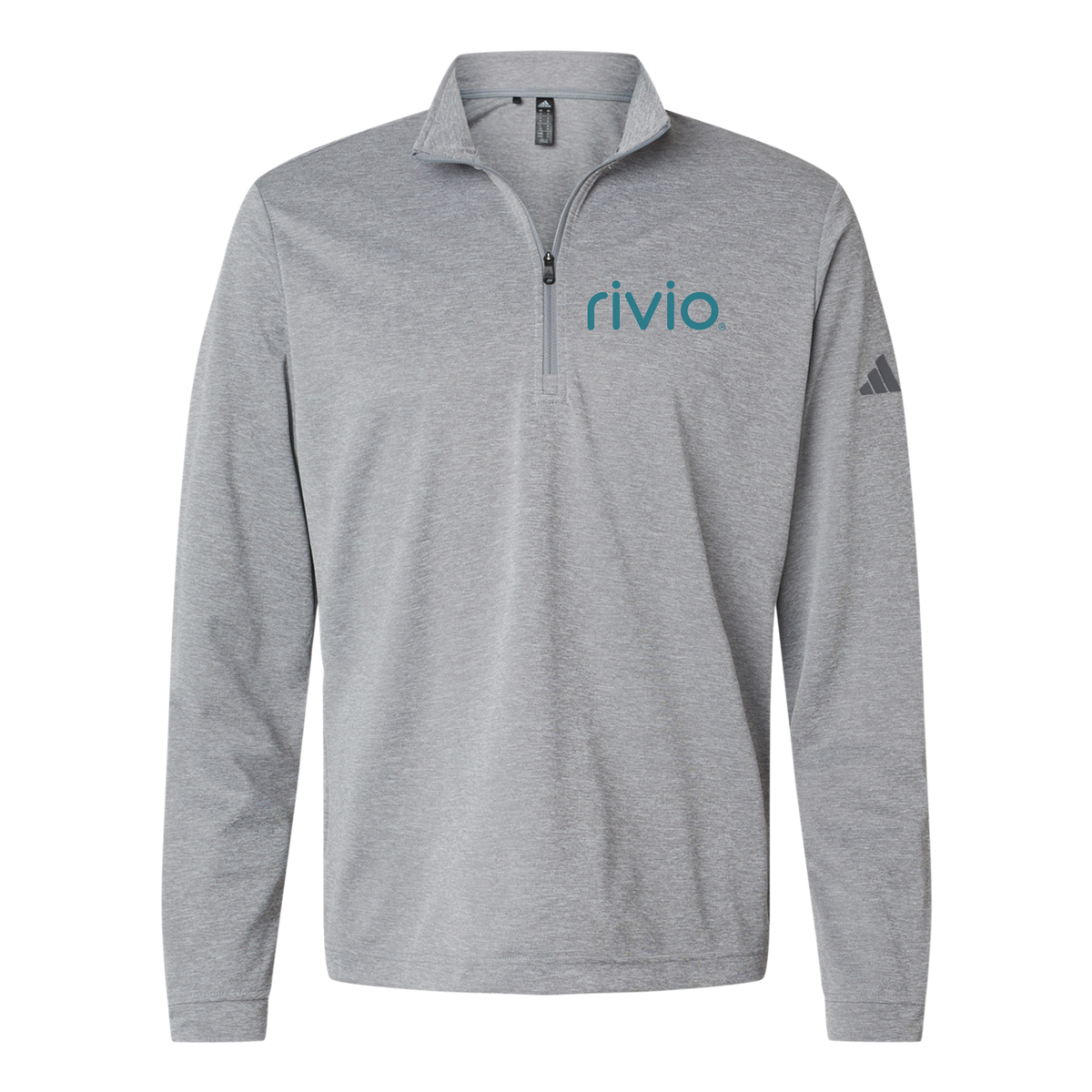rivio-adidas-quarter-zip-embroidery-leftchest-A401-greythreemelange-flat-front