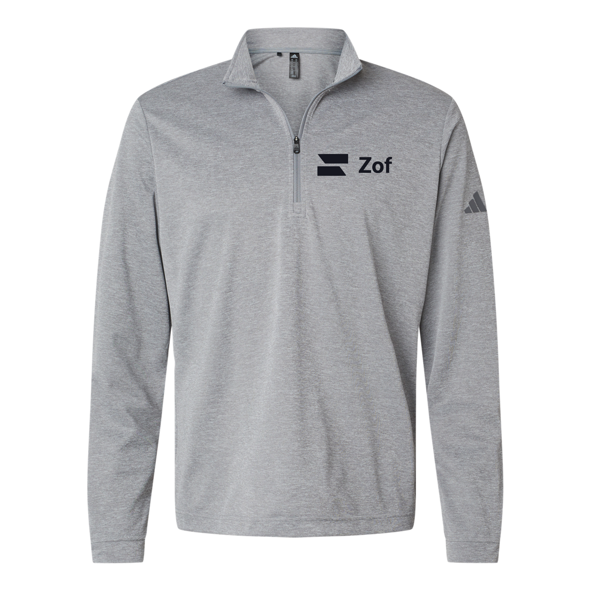zof-adidas-quarter-zip-embroidery-leftchest-A401-greythreemelange-flat-front