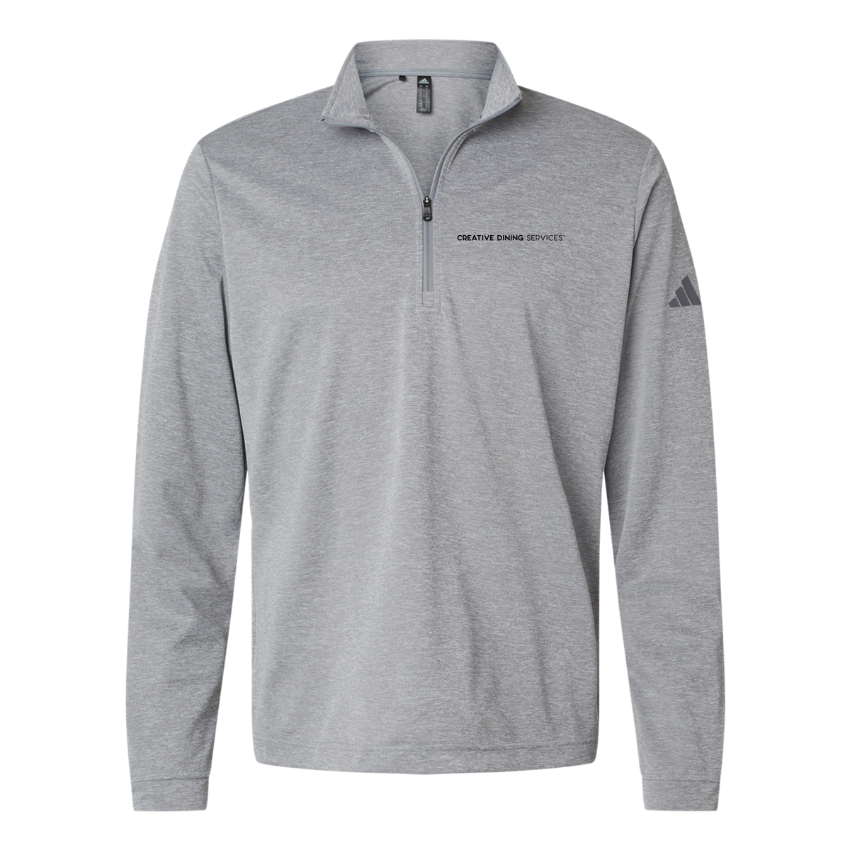 creativedining-adidas-quarter-zip-embroidery-leftchest-A401-greythreemelange-flat-front