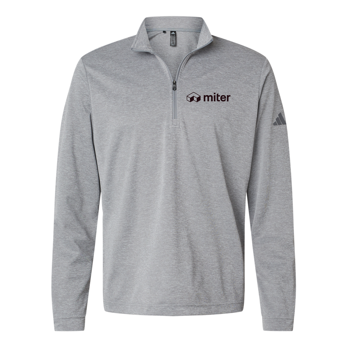 miter-adidas-quarter-zip-embroidery-leftchest-A401-greythreemelange-flat-front