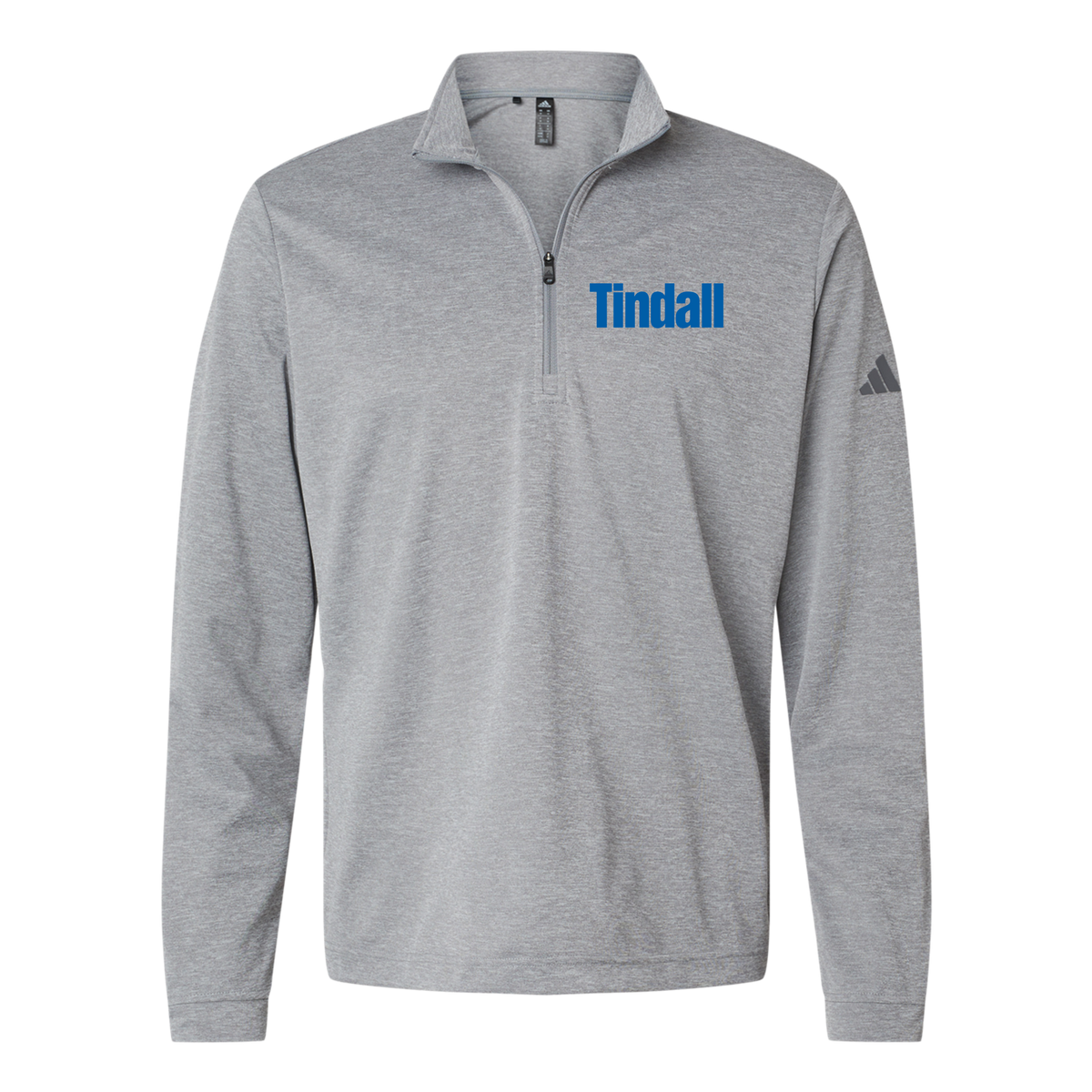 tindallcorp-adidas-quarter-zip-embroidery-leftchest-A401-greythreemelange-flat-front