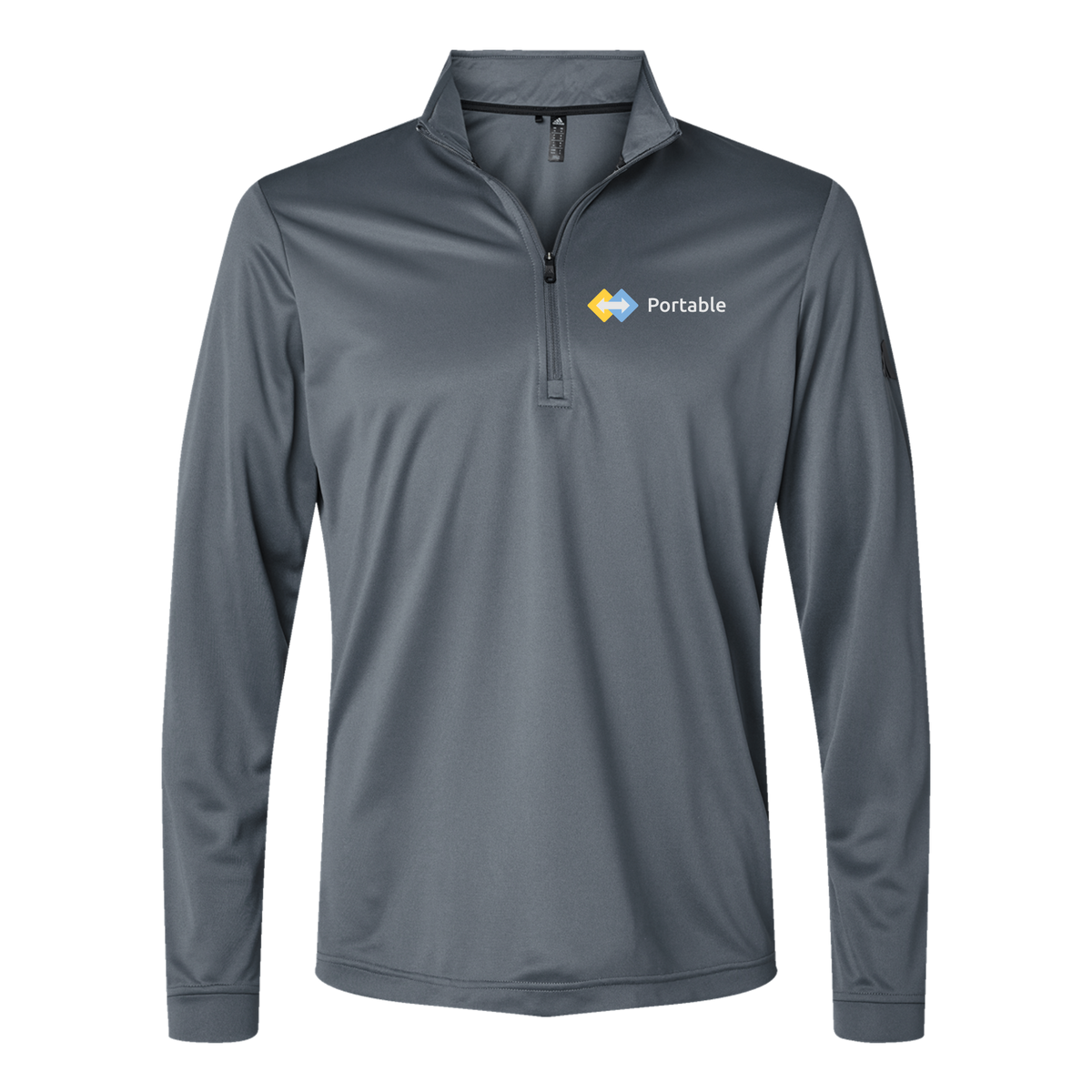 portable-adidas-quarter-zip-embroidery-leftchest-A401-onix-flat-front
