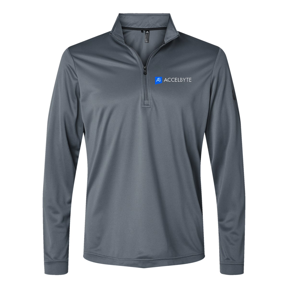 accelbyte-adidas-quarter-zip-embroidery-leftchest-A401-onix-flat-front