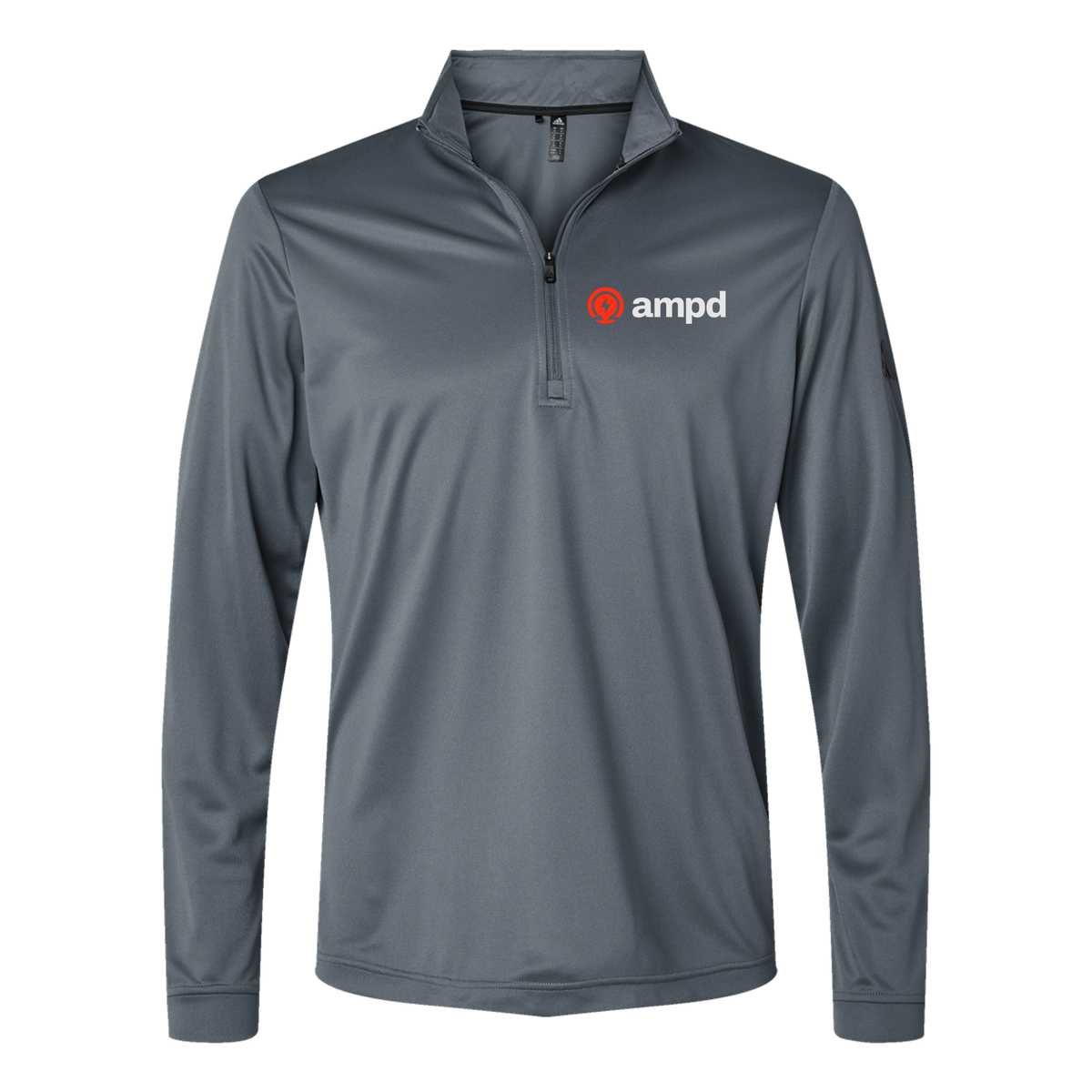 ampd-adidas-quarter-zip-embroidery-leftchest-A401-onix-flat-front
