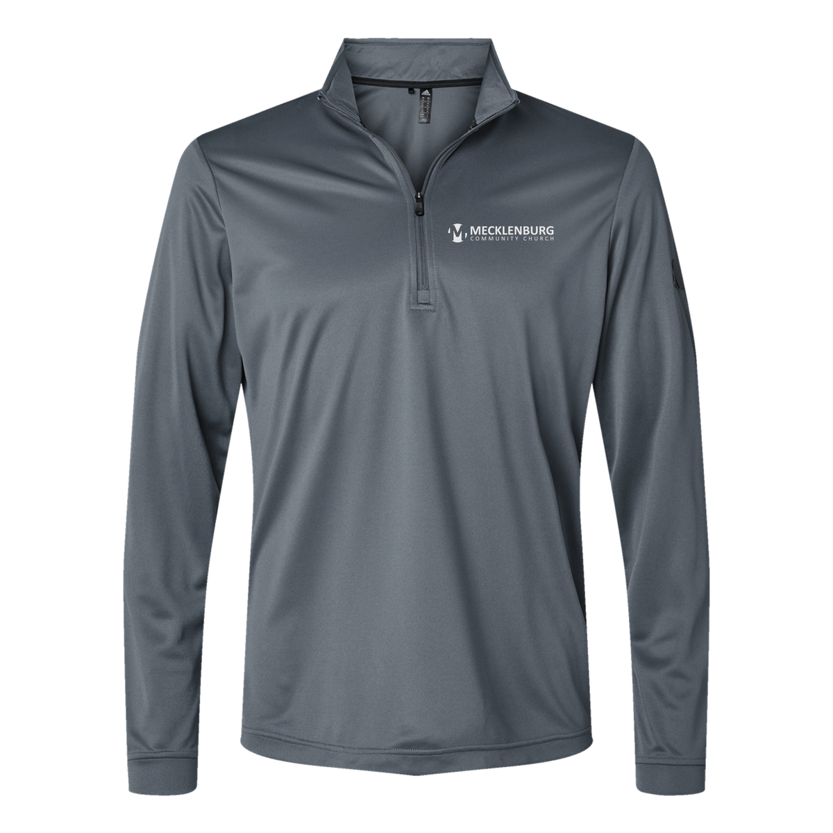mecklenburg-adidas-quarter-zip-embroidery-leftchest-A401-onix-flat-front