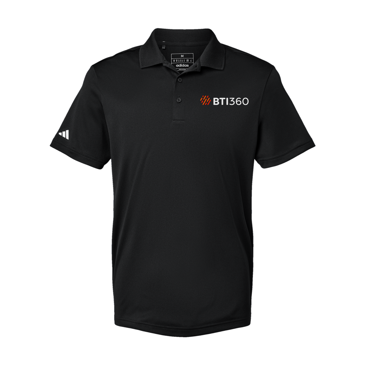 bti360-adidas-mens-sport-polo-shirt-embroidery-leftchest-A430-black-flat-front