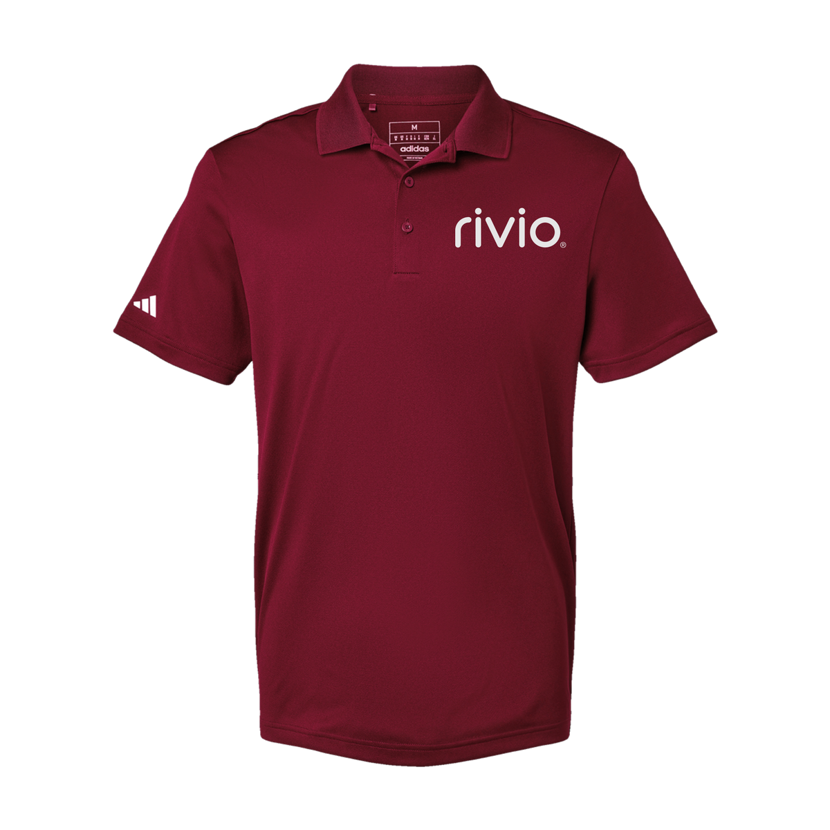 rivio-adidas-mens-sport-polo-shirt-embroidery-leftchest-A430-collegiateburgundy-flat-front