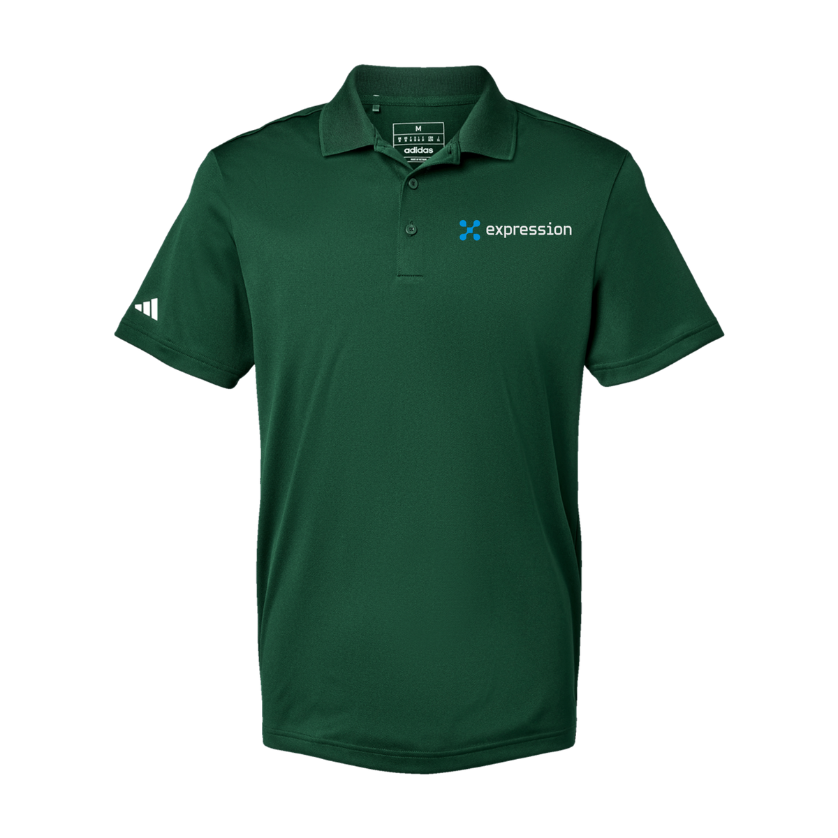 expr-adidas-mens-sport-polo-shirt-embroidery-leftchest-A430-collegiategreen-flat-front
