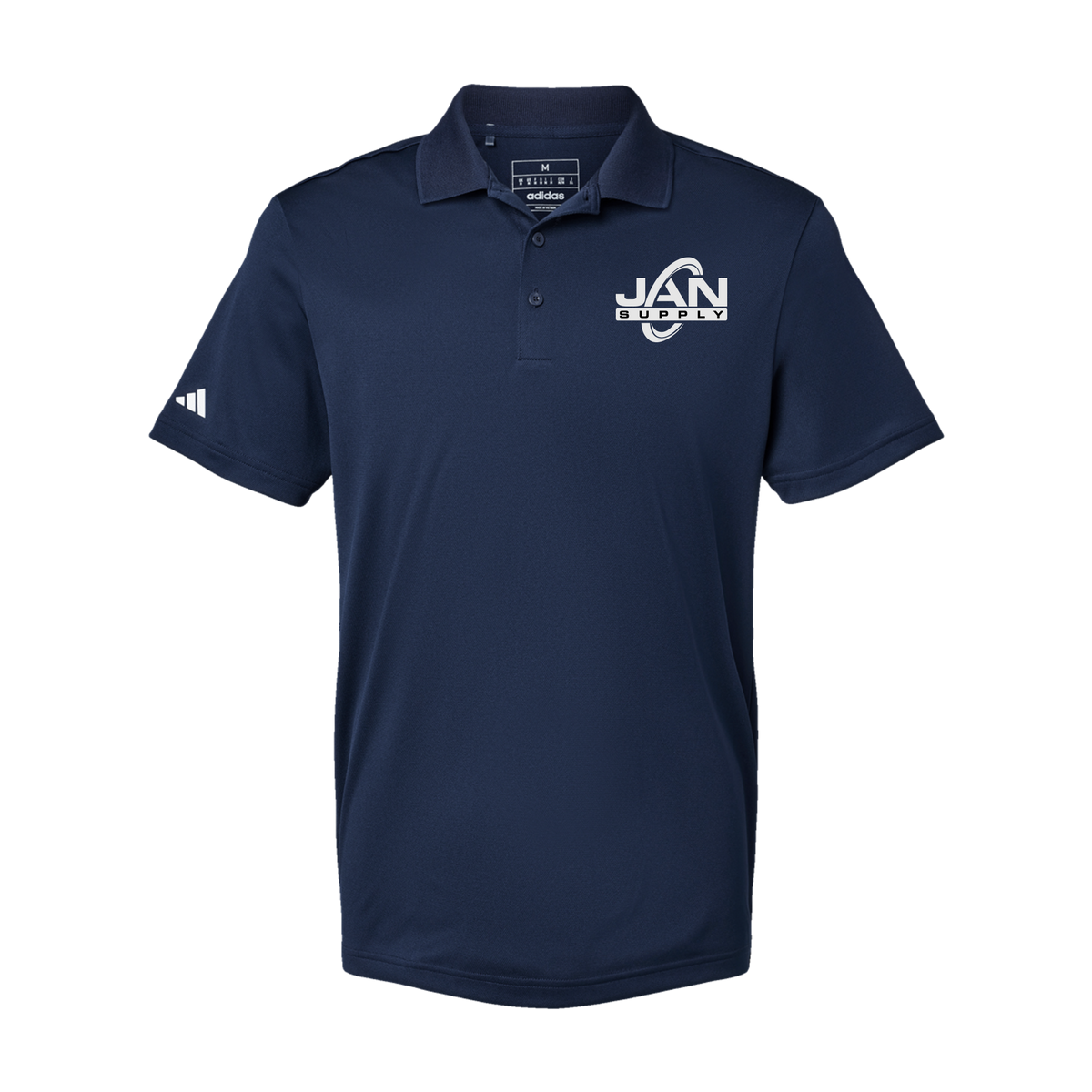 jan-pro-adidas-mens-sport-polo-shirt-embroidery-leftchest-A430-collegiatenavy-flat-front