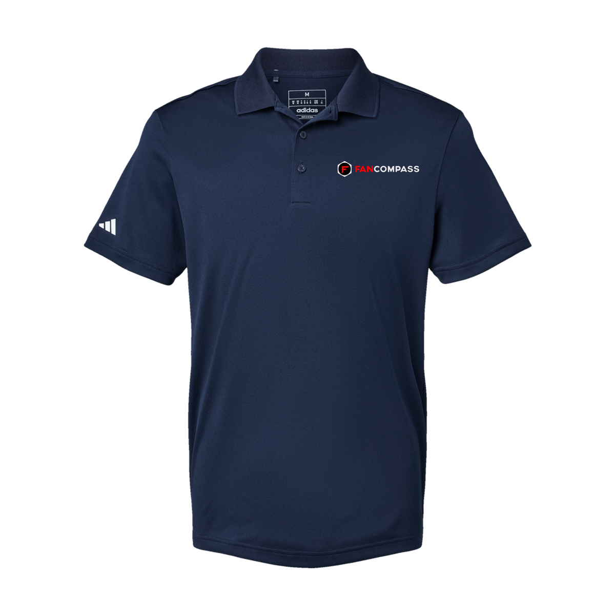 fancompass-adidas-mens-sport-polo-shirt-embroidery-leftchest-A430-collegiatenavy-flat-front