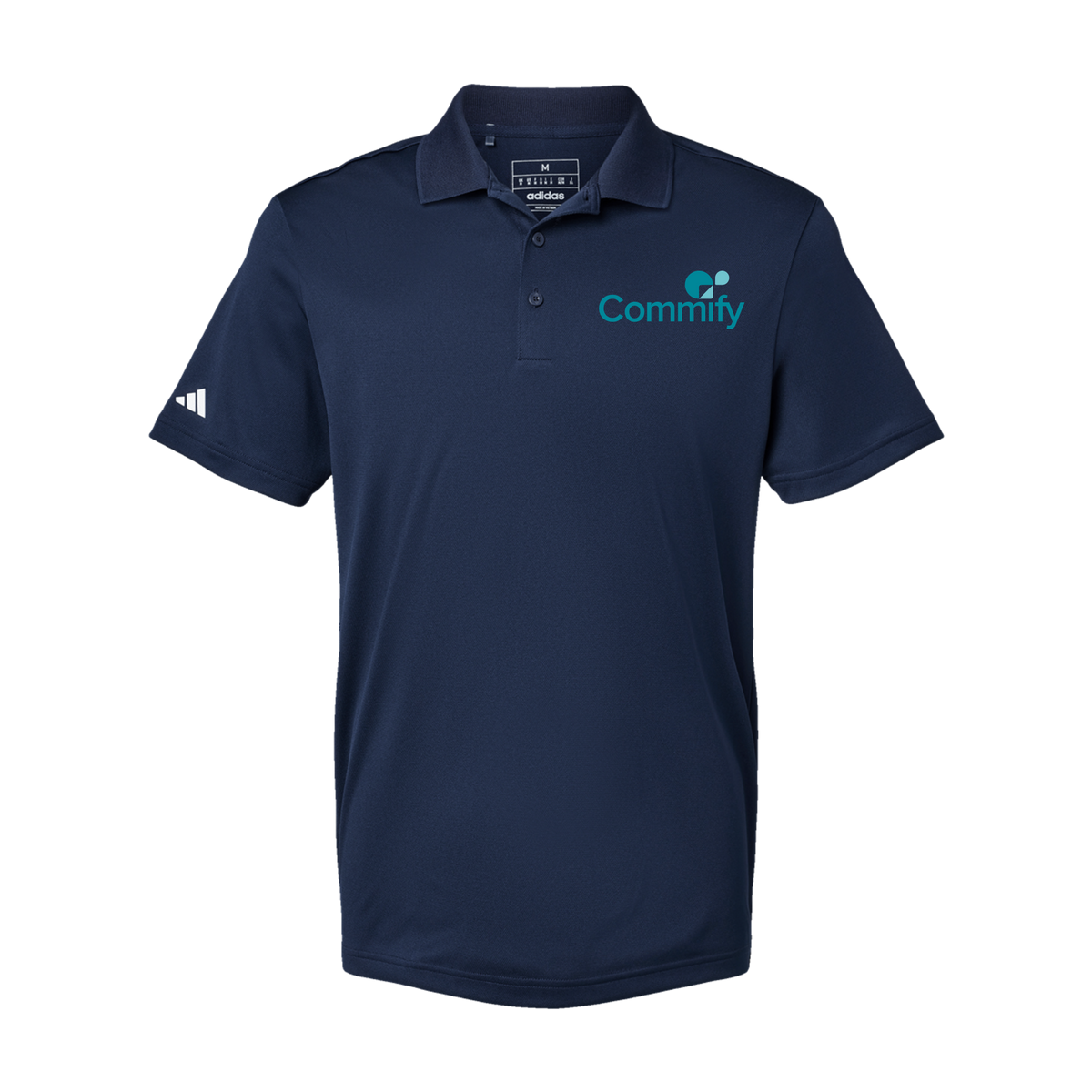 commify-adidas-mens-sport-polo-shirt-embroidery-leftchest-A430-collegiatenavy-flat-front