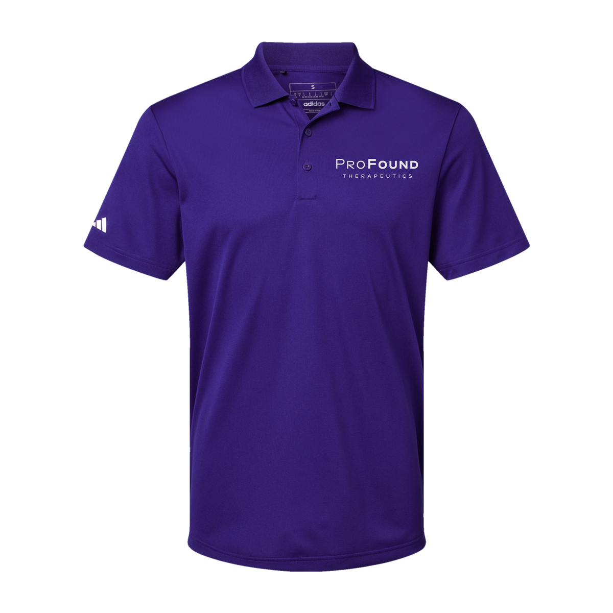 profoundtx-adidas-mens-sport-polo-shirt-embroidery-leftchest-A430-collegiatepurple-flat-front