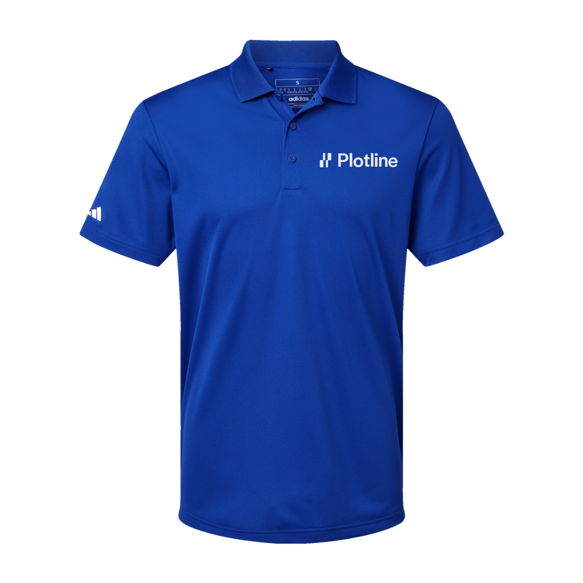 plotline-adidas-mens-sport-polo-shirt-embroidery-leftchest-A430-collegiateroyal-flat-front