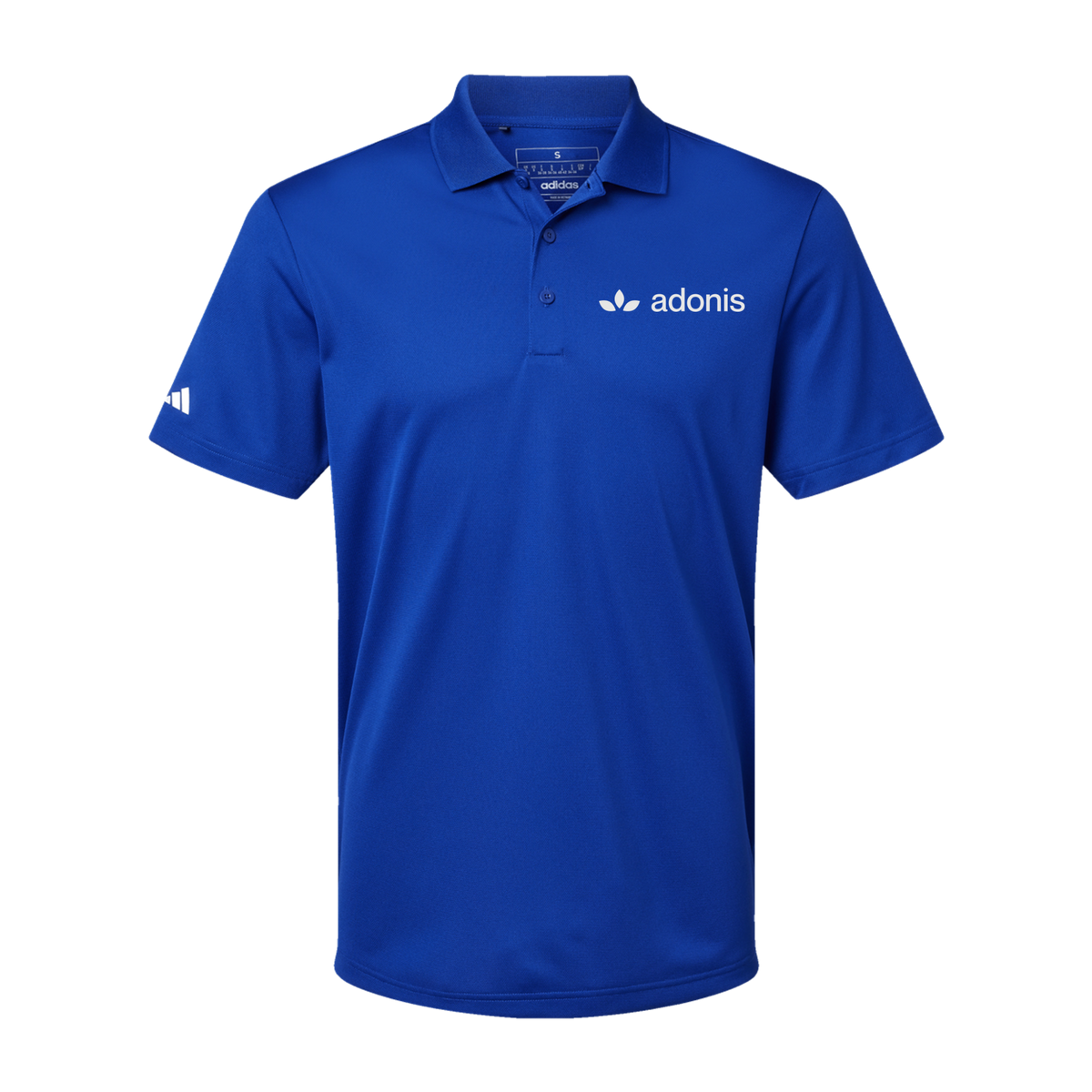 adonis-adidas-mens-sport-polo-shirt-embroidery-leftchest-A430-collegiateroyal-flat-front