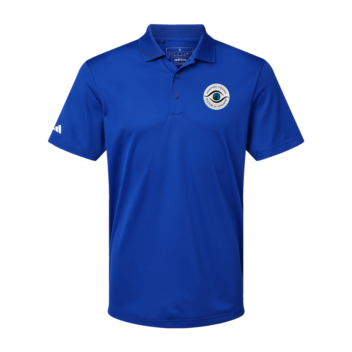 novaeyedocs-adidas-mens-sport-polo-shirt-embroidery-leftchest-A430-collegiateroyal-flat-front