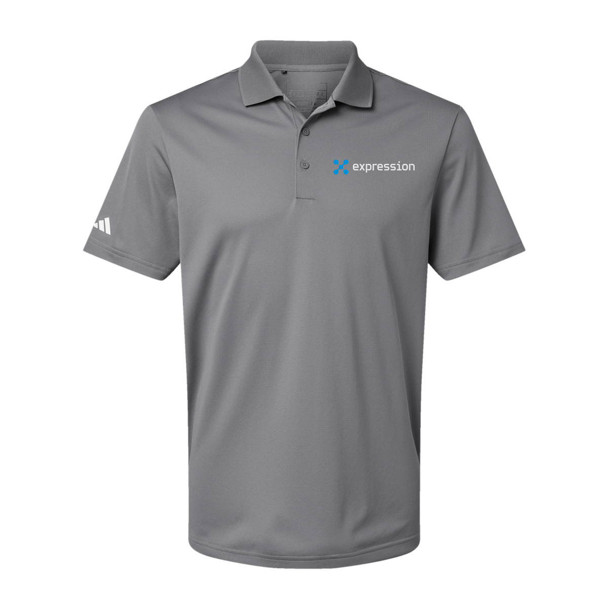 expr-adidas-mens-sport-polo-shirt-embroidery-leftchest-A430-greythree-flat-front