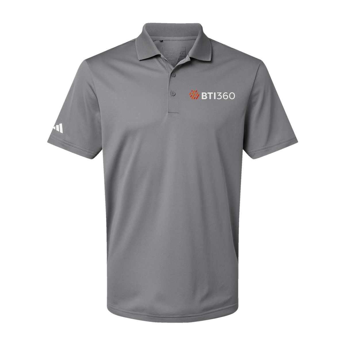 bti360-adidas-mens-sport-polo-shirt-embroidery-leftchest-A430-greythree-flat-front