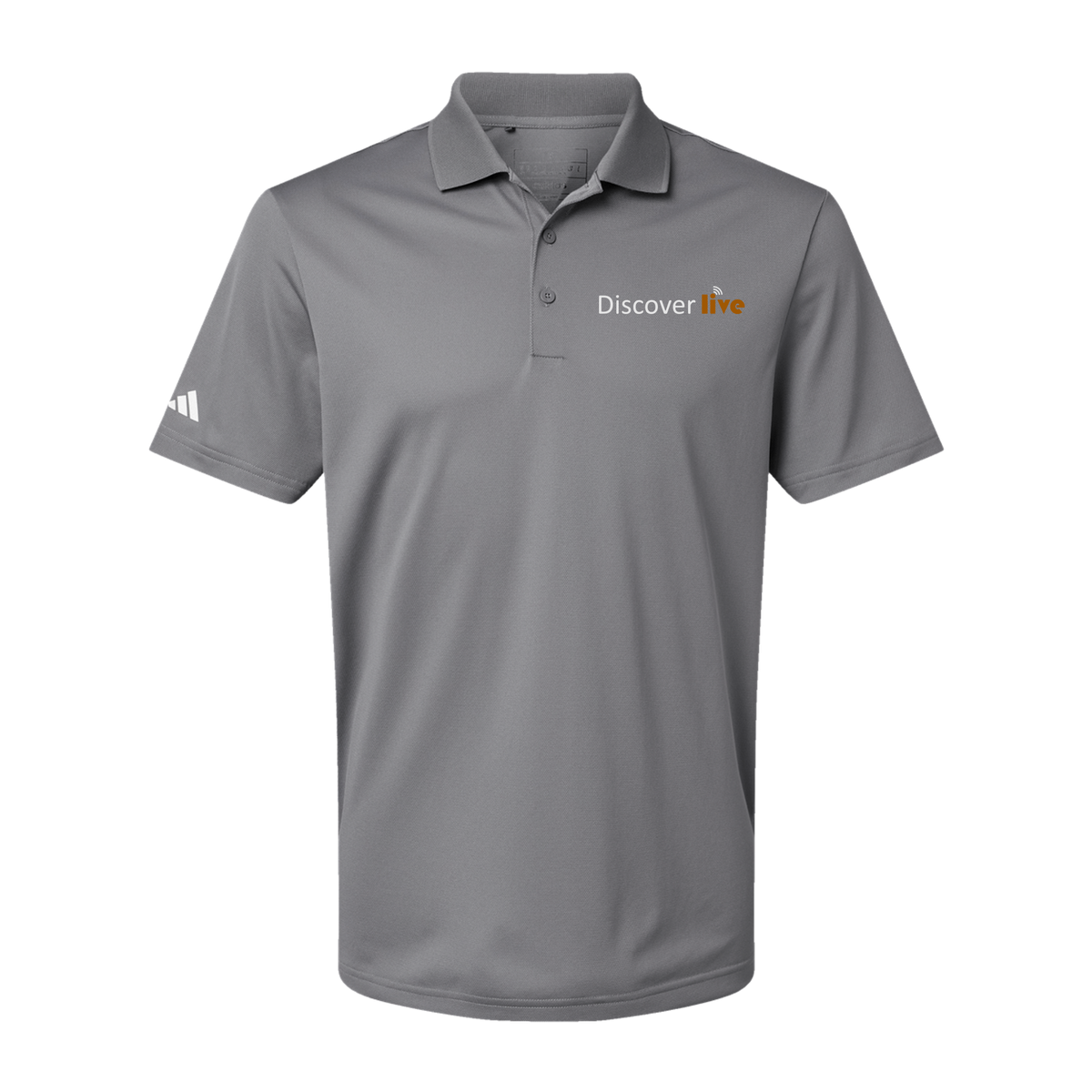 discover-adidas-mens-sport-polo-shirt-embroidery-leftchest-A430-greythree-flat-front