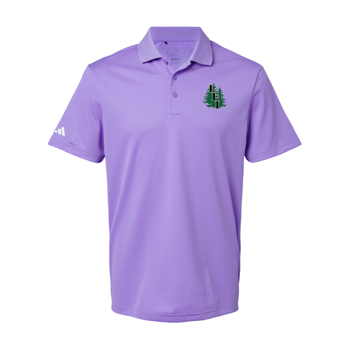 leisite-adidas-mens-sport-polo-shirt-embroidery-leftchest-A430-lightflashpurple-flat-front