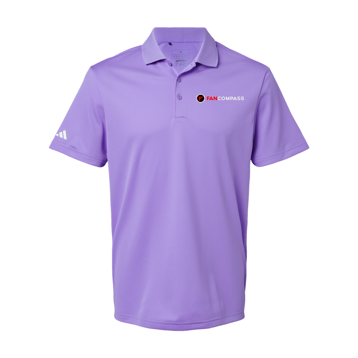 fancompass-adidas-mens-sport-polo-shirt-embroidery-leftchest-A430-lightflashpurple-flat-front