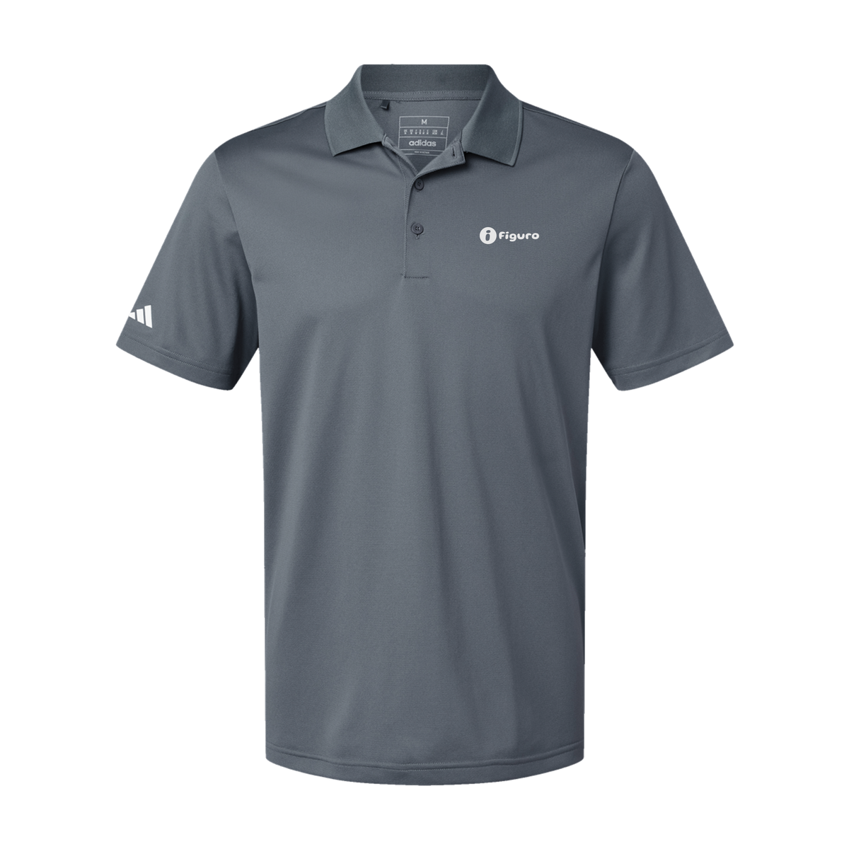 getfiguro-adidas-mens-sport-polo-shirt-embroidery-leftchest-A430-onix-flat-front
