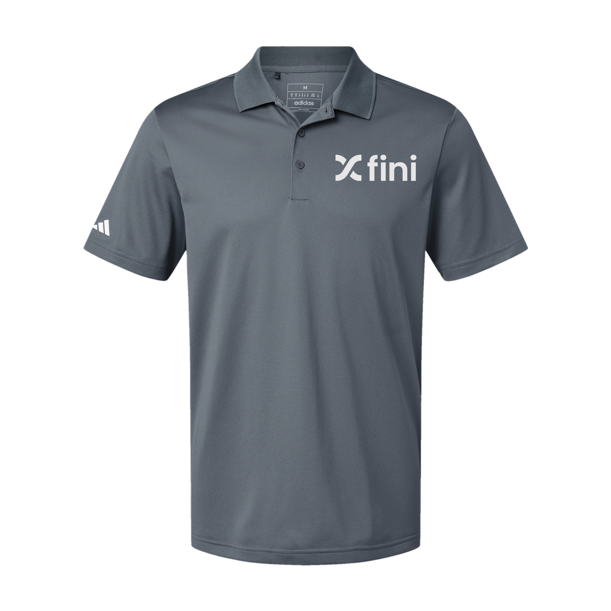 usefini-adidas-mens-sport-polo-shirt-embroidery-leftchest-A430-onix-flat-front