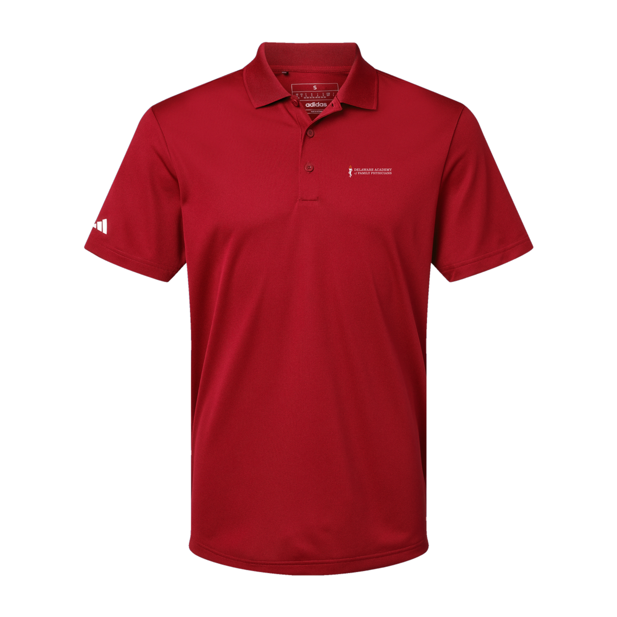 delfamdoc-adidas-mens-sport-polo-shirt-embroidery-leftchest-A430-powerred-flat-front