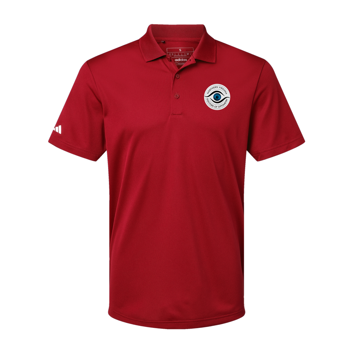 novaeyedocs-adidas-mens-sport-polo-shirt-embroidery-leftchest-A430-powerred-flat-front