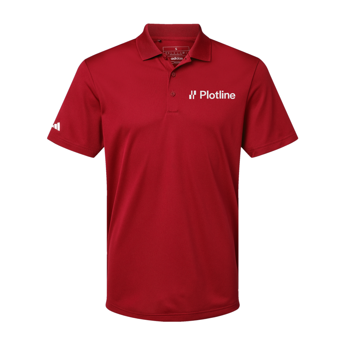 plotline-adidas-mens-sport-polo-shirt-embroidery-leftchest-A430-powerred-flat-front