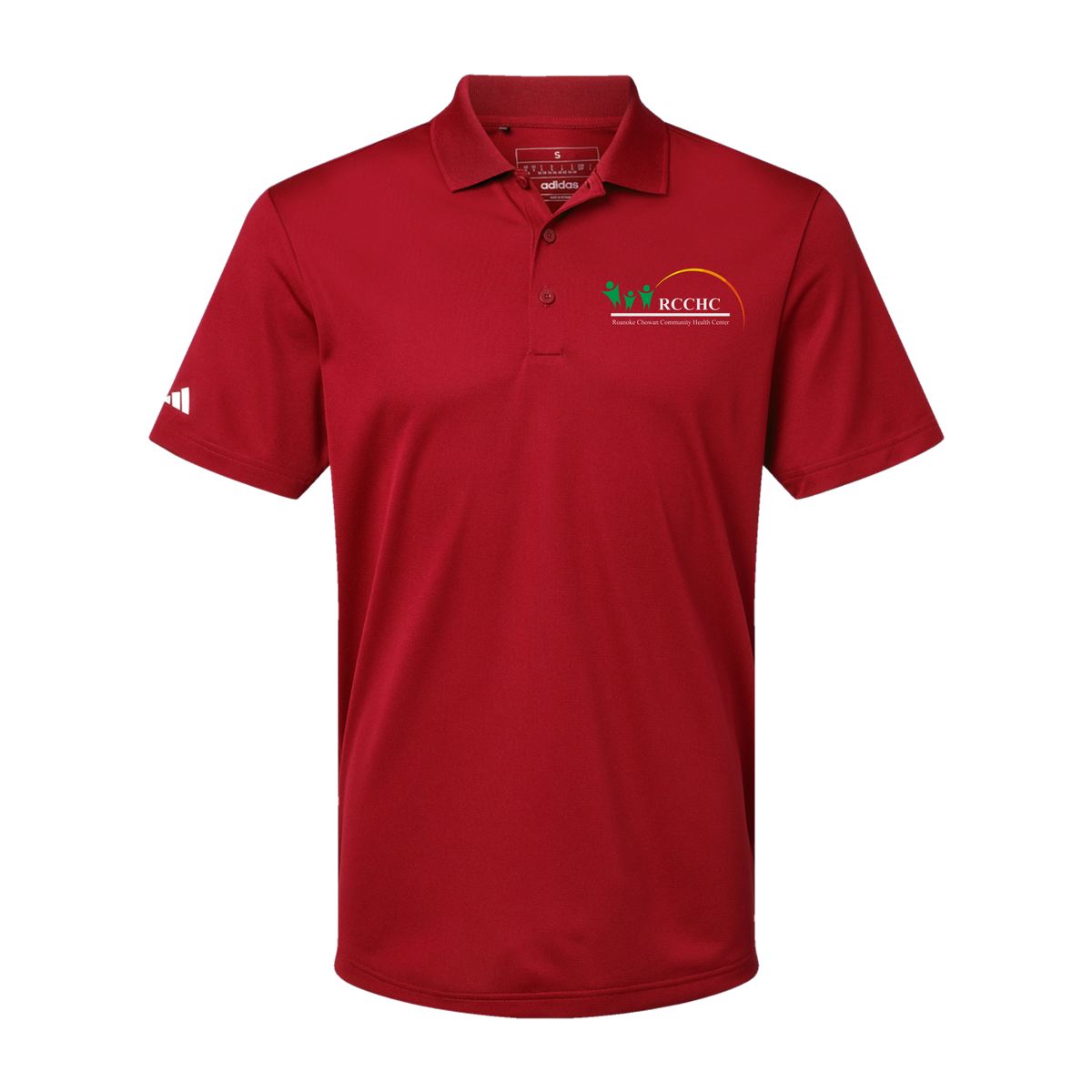 rcchc-adidas-mens-sport-polo-shirt-embroidery-leftchest-A430-powerred-flat-front