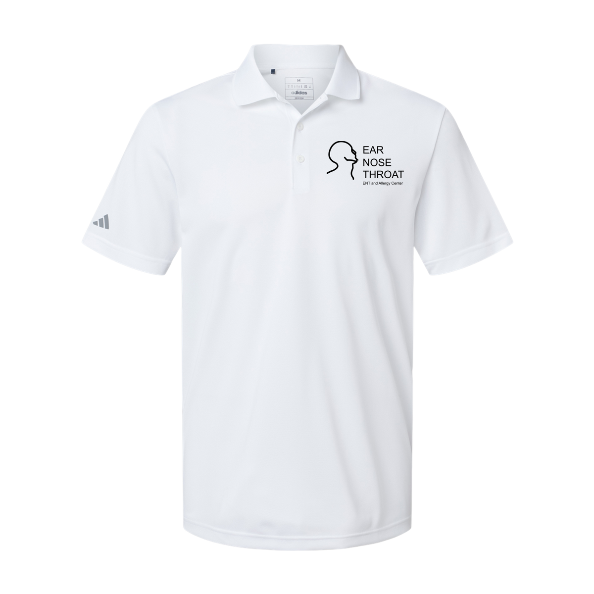 entnwa-adidas-mens-sport-polo-shirt-embroidery-leftchest-A430-white-flat-front