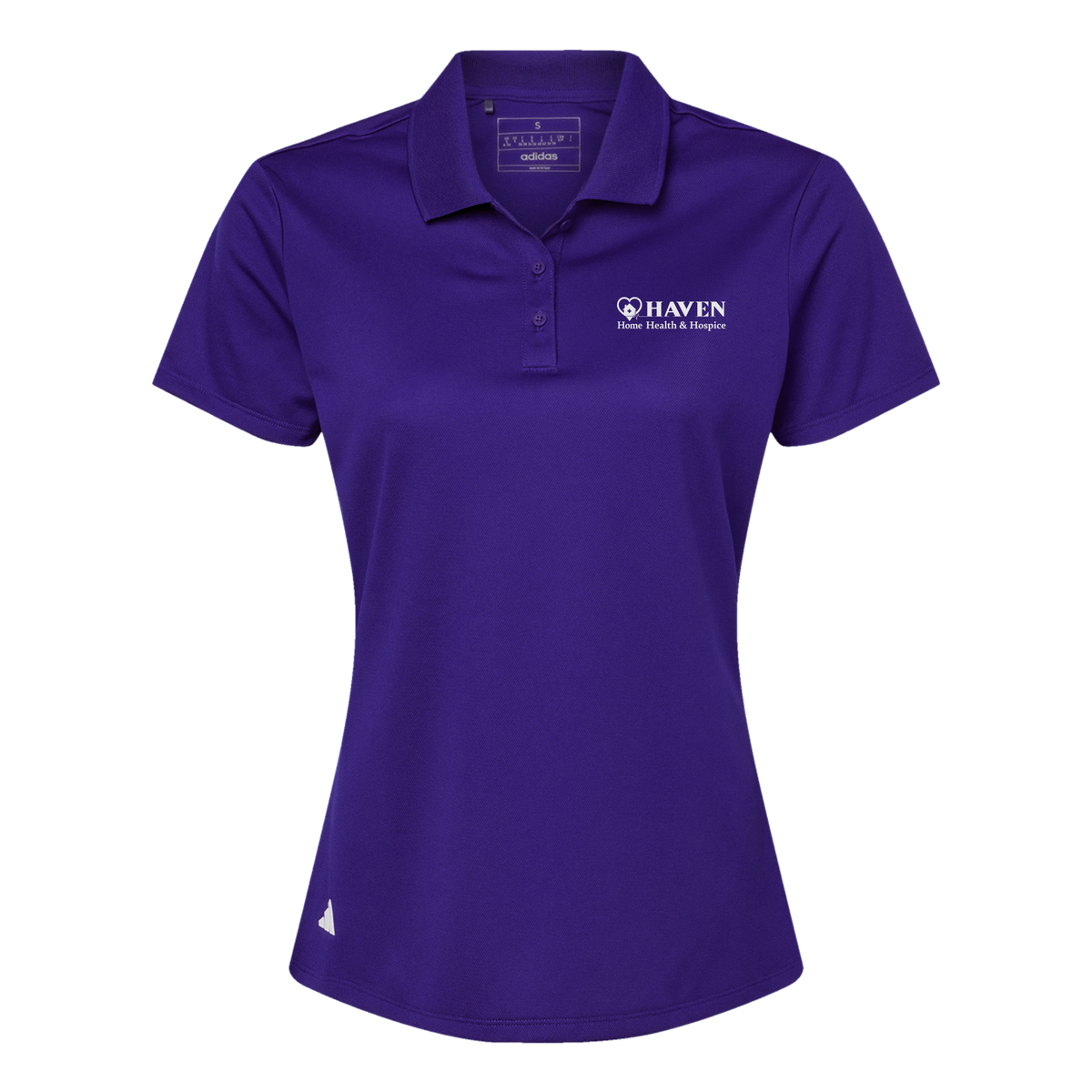 haven-adidas-womens-sport-polo-shirt-embroidery-leftchest-A431-collegiatepurple-flat-front