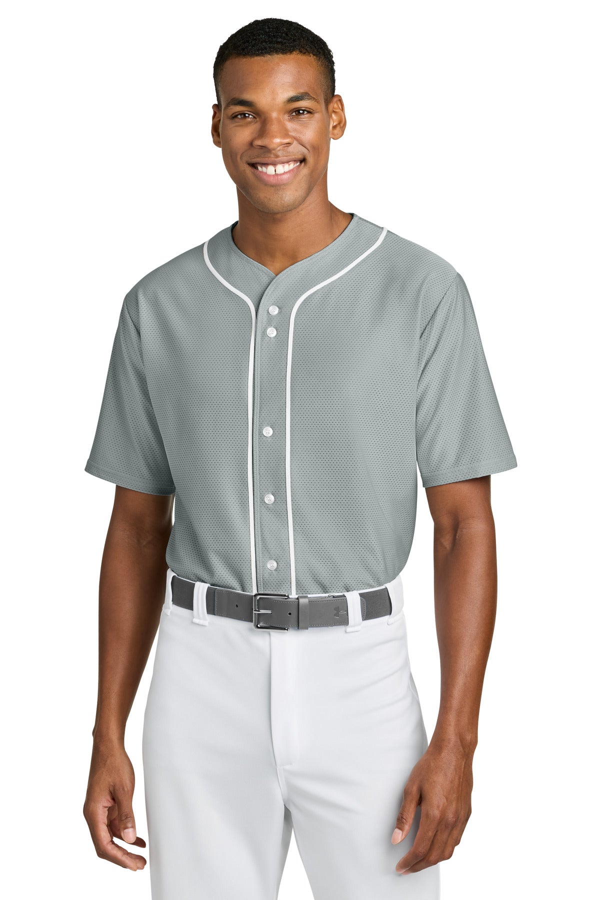 A4 Short Sleeve Full-Button Baseball Top A4N4184