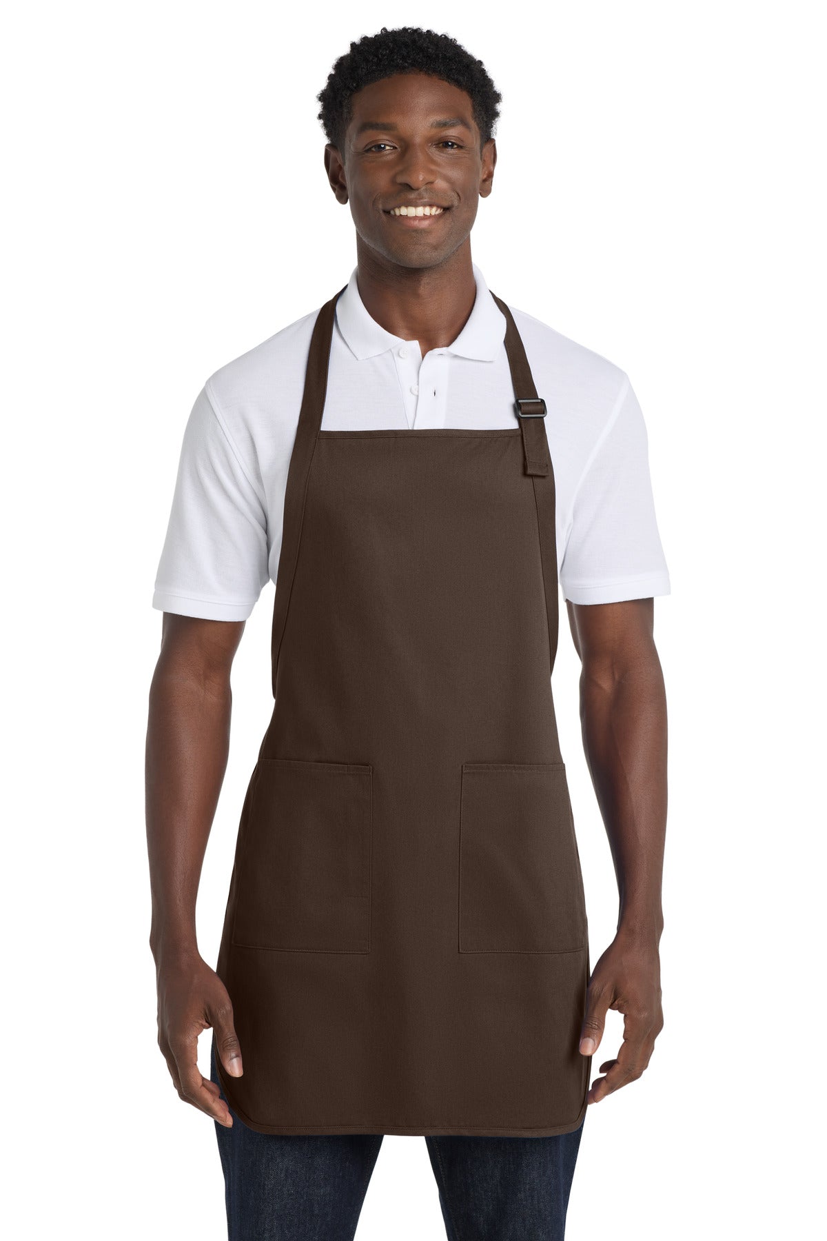 Port Authority® Full-Length Apron with Pockets.  A500