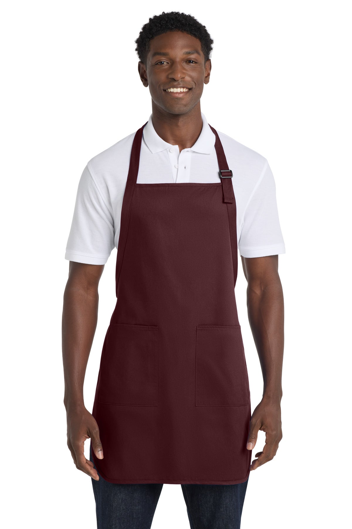Port Authority® Full-Length Apron with Pockets.  A500