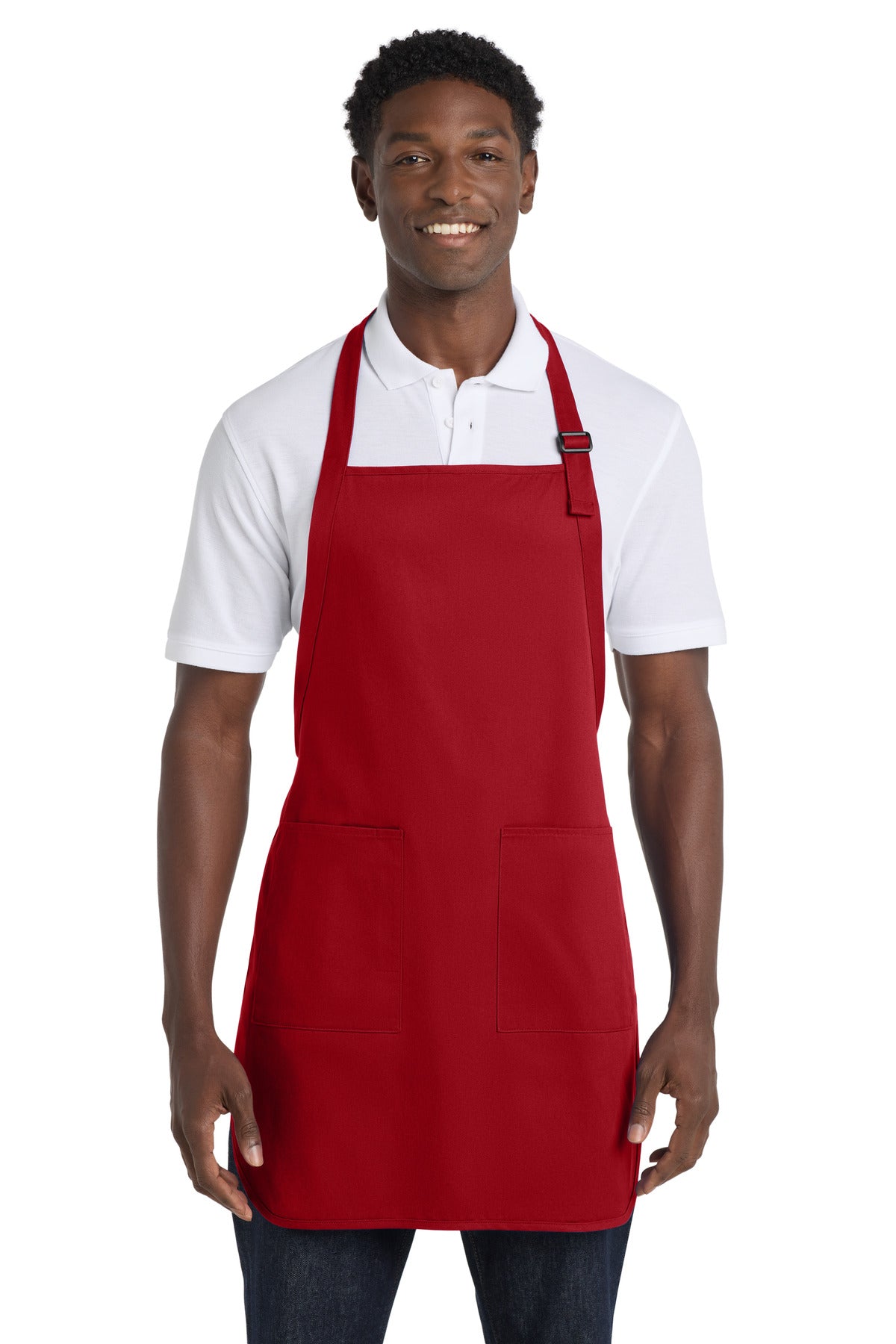 Port Authority® Full-Length Apron with Pockets.  A500