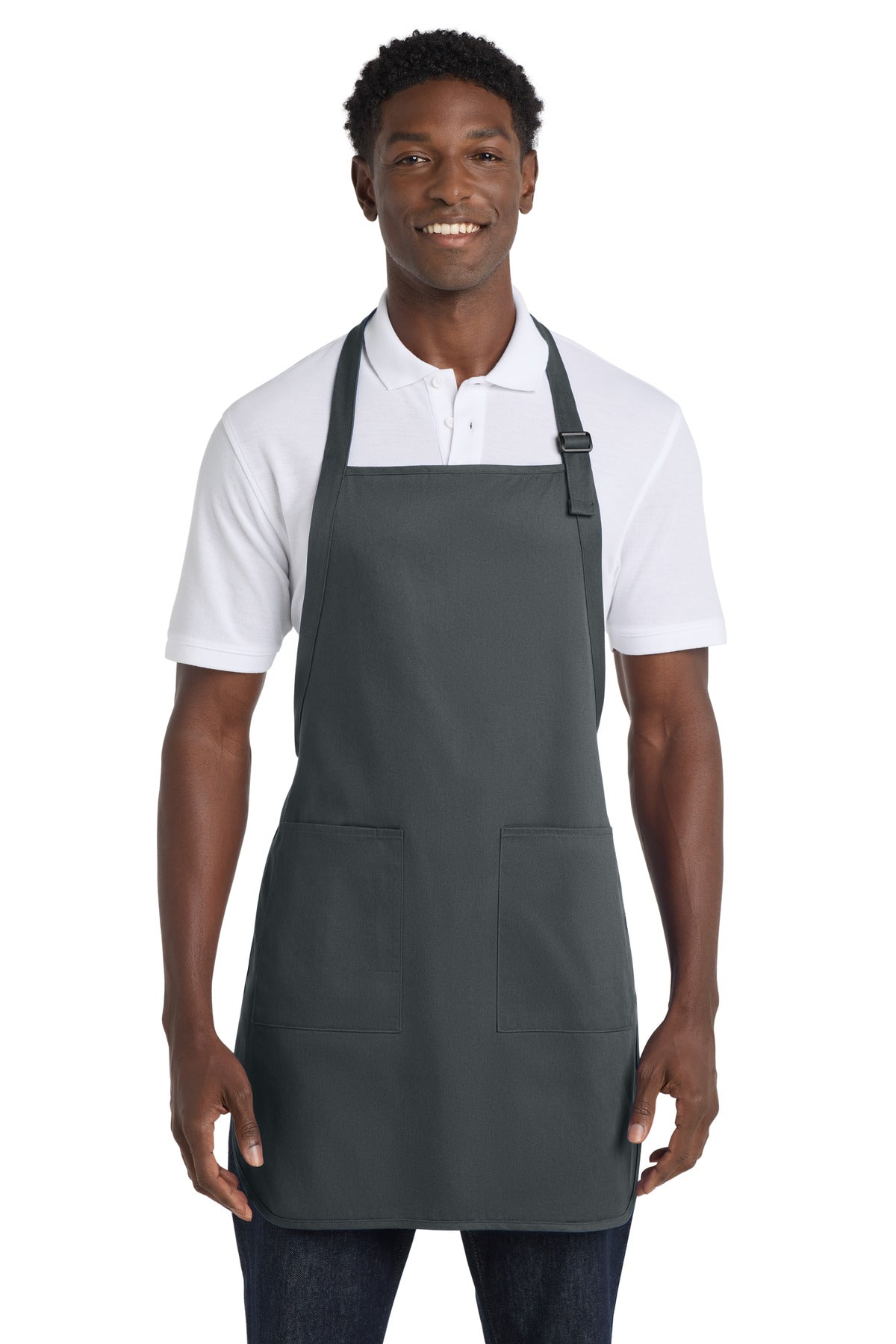 Port Authority® Full-Length Apron with Pockets.  A500