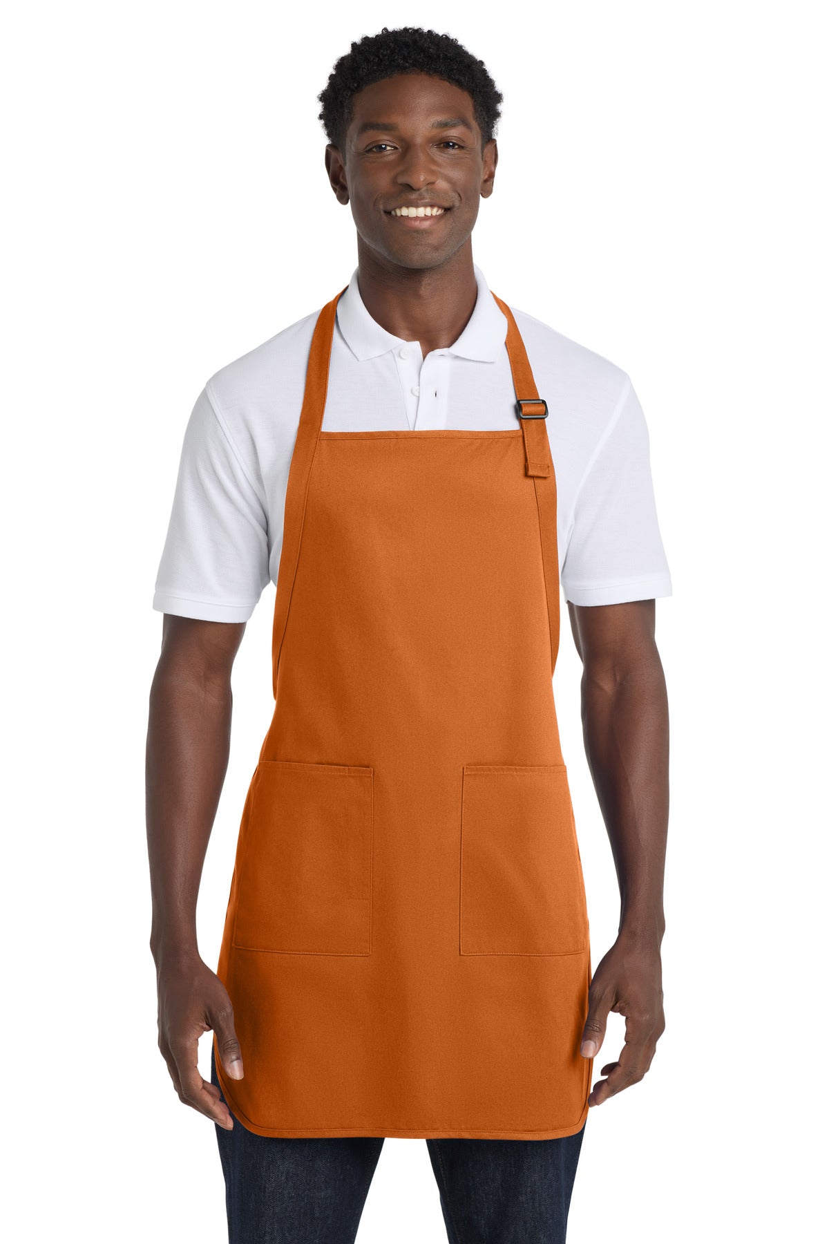 Port Authority® Full-Length Apron with Pockets.  A500