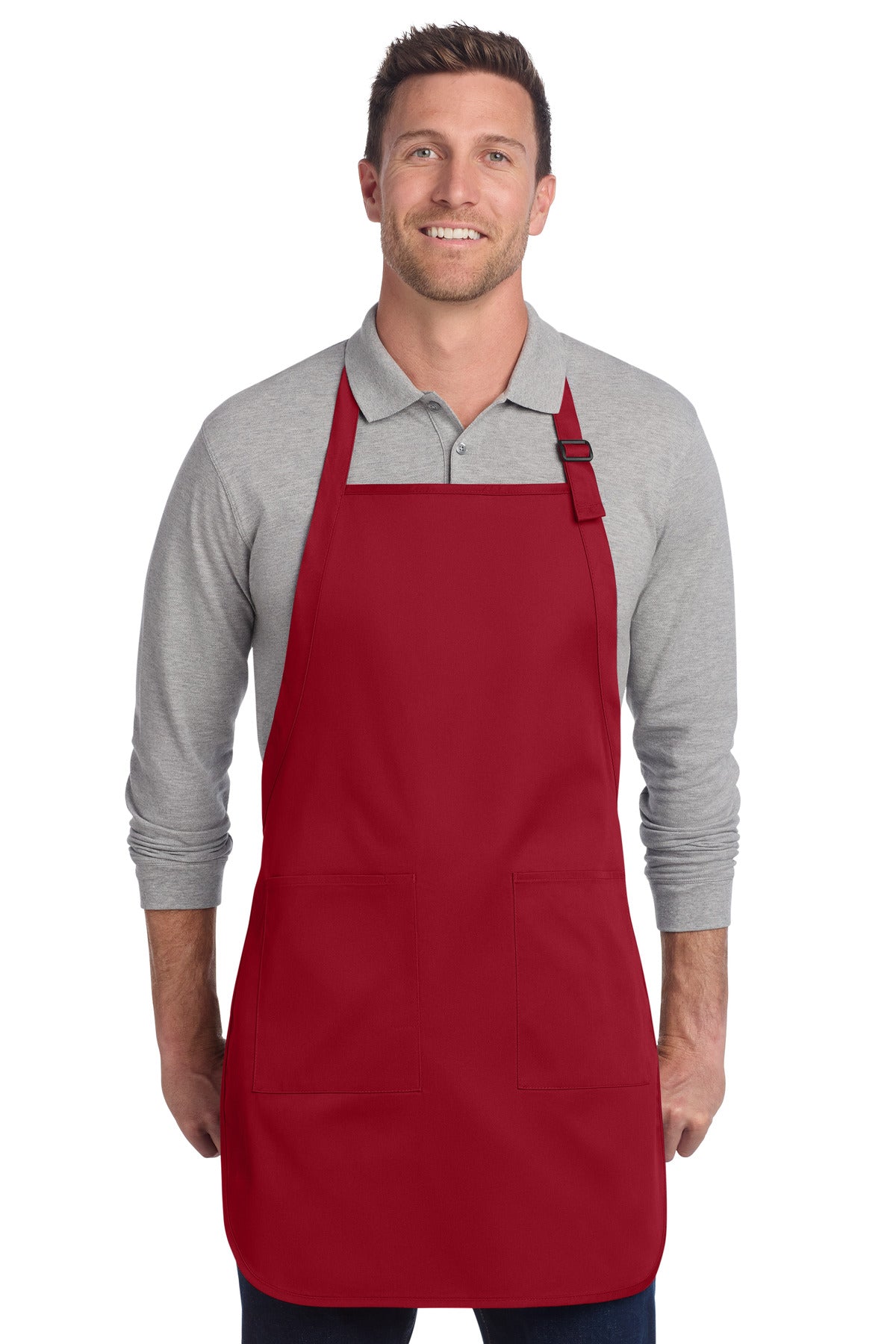 Port Authority ® Full-Length Two-Pocket Bib Apron. A600