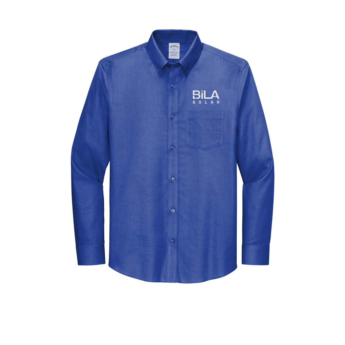 bilasolar-brooks-brothers-wrinkle-free-stretch-nailhead-shirt-embroidery-leftchest-BB18002-cobaltblue-flat-front