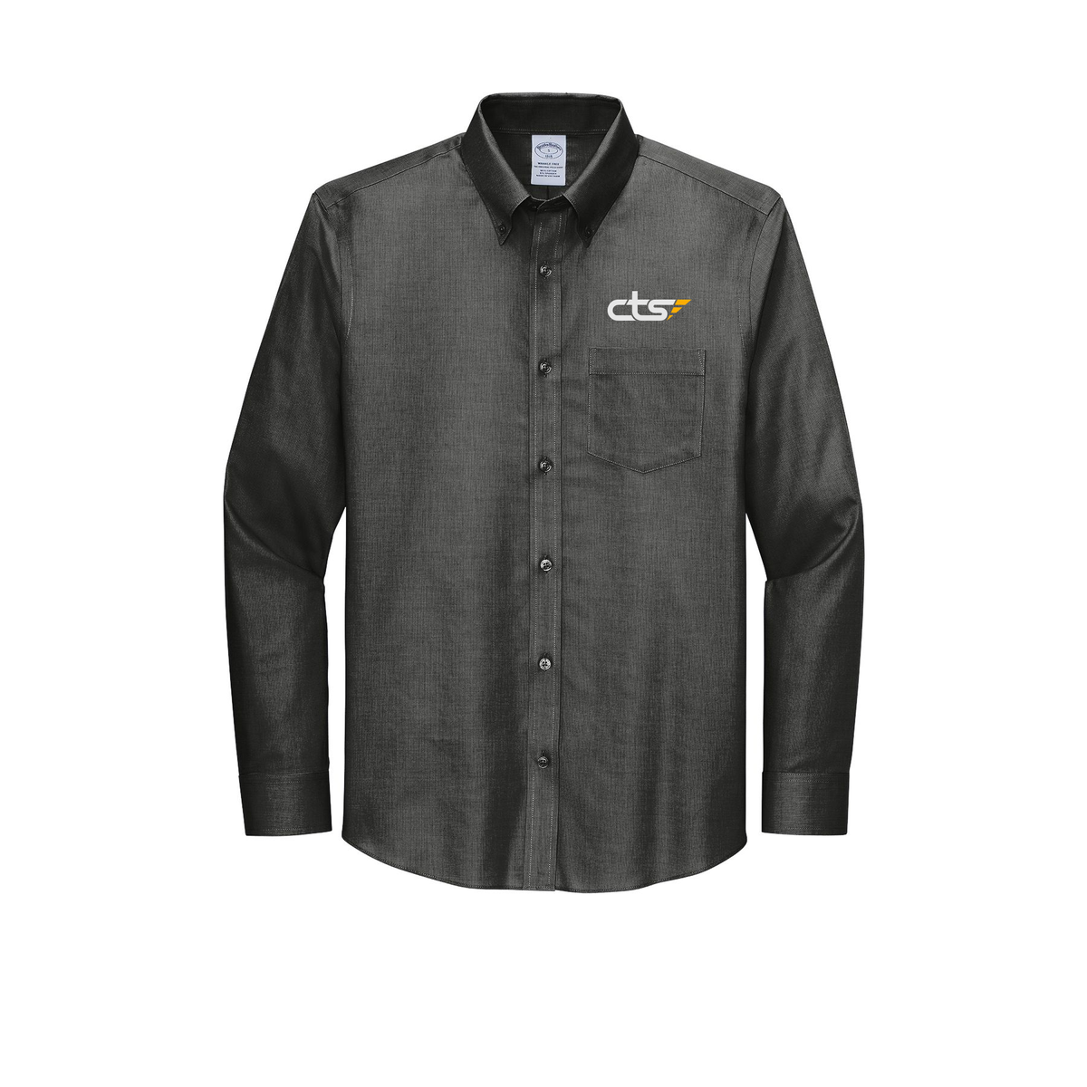 cts1-brooks-brothers-wrinkle-free-stretch-nailhead-shirt-embroidery-leftchest-BB18002-deepblack-flat-front