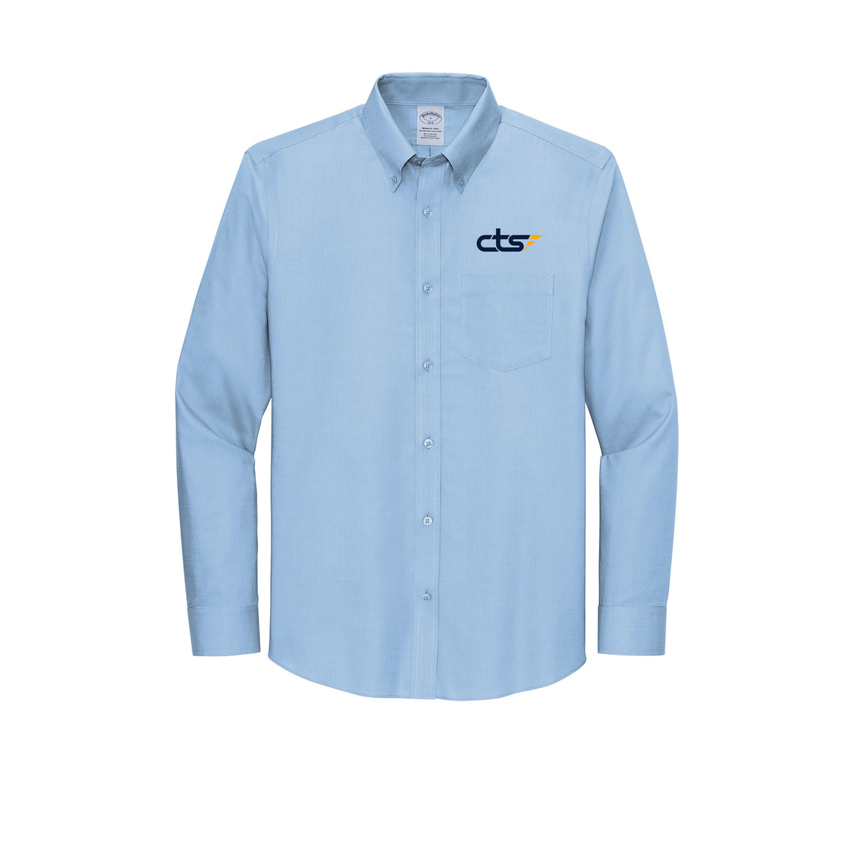 cts1-brooks-brothers-wrinkle-free-stretch-nailhead-shirt-embroidery-leftchest-BB18002-newportblue-flat-front