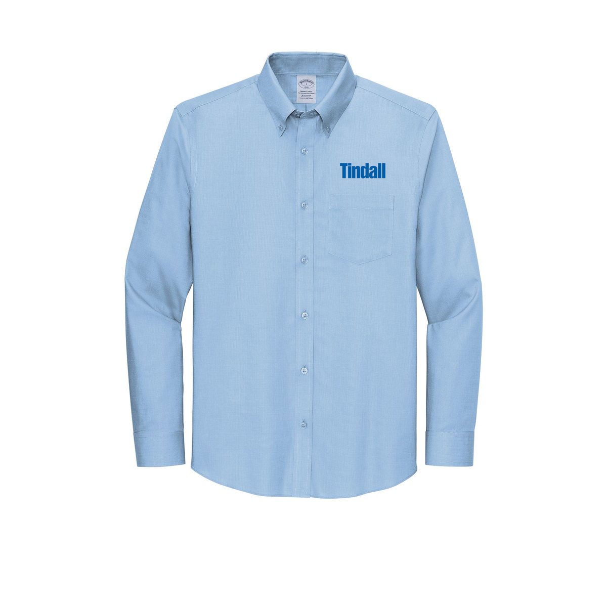 tindallcorp-brooks-brothers-wrinkle-free-stretch-nailhead-shirt-embroidery-leftchest-BB18002-newportblue-flat-front