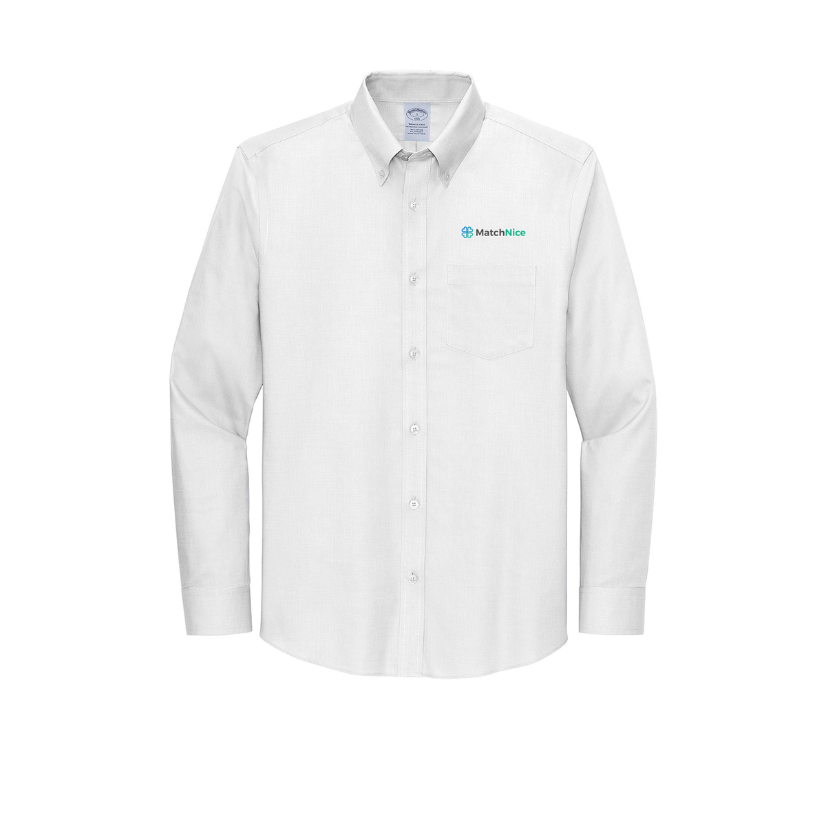 matchnice-brooks-brothers-wrinkle-free-stretch-nailhead-shirt-embroidery-leftchest-BB18002-white-flat-front