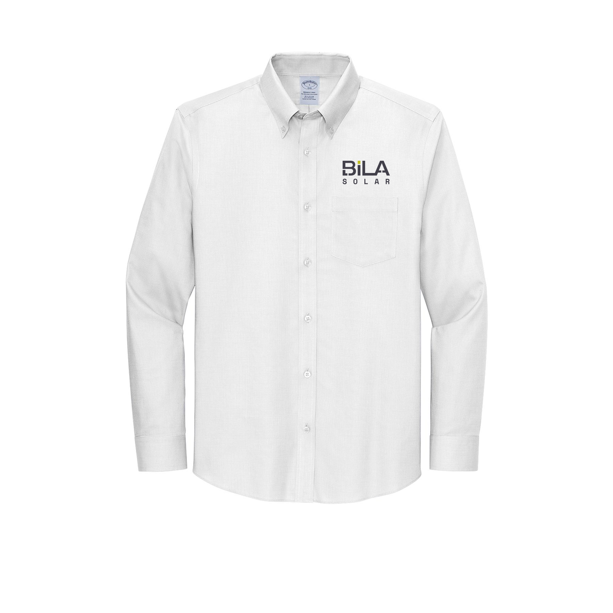 bilasolar-brooks-brothers-wrinkle-free-stretch-nailhead-shirt-embroidery-leftchest-BB18002-white-flat-front