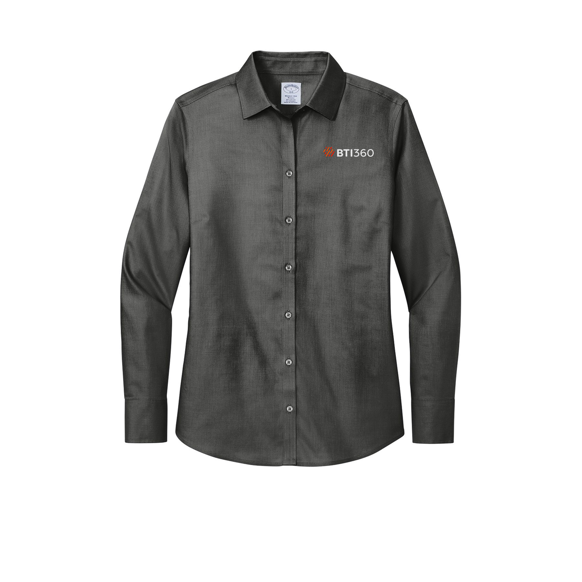 bti360-brooks-brothers-womens-wrinkle-free-stretch-nailhead-shirt-embroidery-leftchest-BB18003-deepblack-flat-front