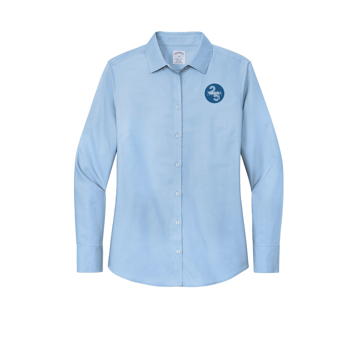 mannaworldwide-brooks-brothers-womens-wrinkle-free-stretch-nailhead-shirt-embroidery-leftchest-BB18003-newportblue-flat-front
